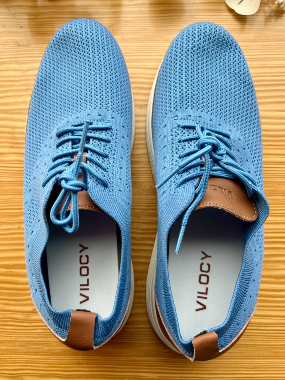 Vilocy Men’s Mesh Sneakers-Light Blue sz 11.5 US *NIB* Never worn